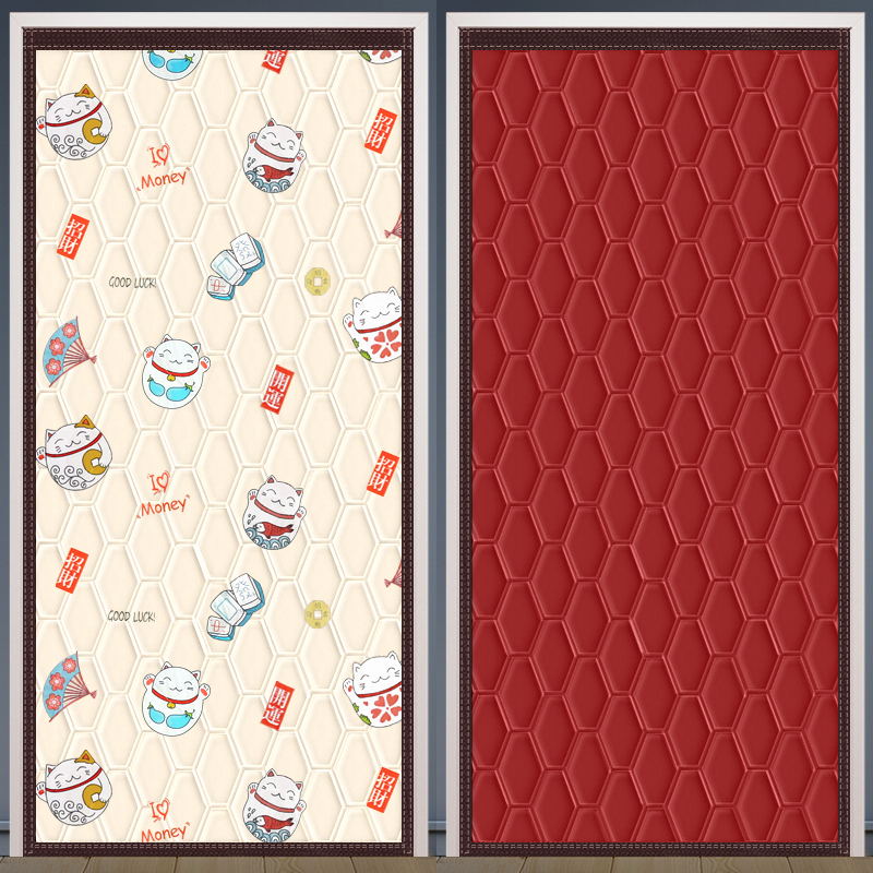 魔术贴粘贴遮挡风寒加厚夹棉保暖