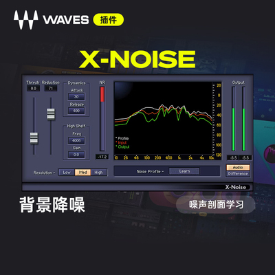 Waves插件降噪插件去除嘶嘶声