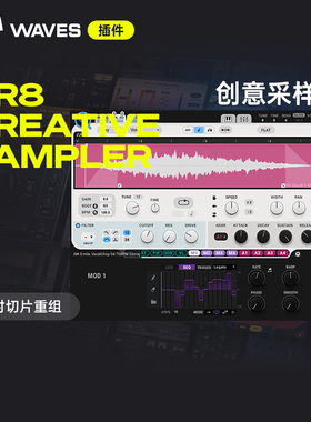 【Waves插件】CR8 Creative Sampler音乐制作编曲创意采样器插件