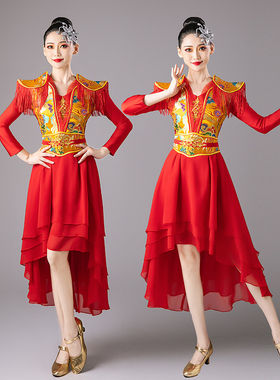 高档喜庆打鼓服装女中国