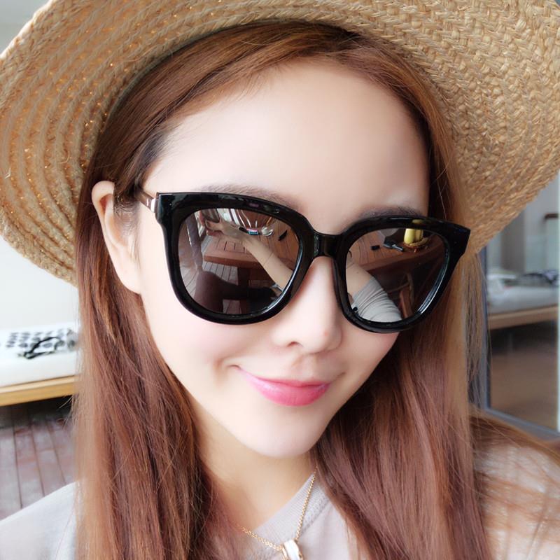 太阳镜女防紫外线v牌眼镜gm墨镜女ins韩版潮街拍网红圆脸2020新款