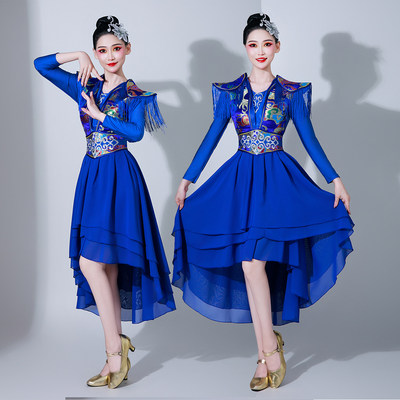 高档打鼓服演出服女中国
