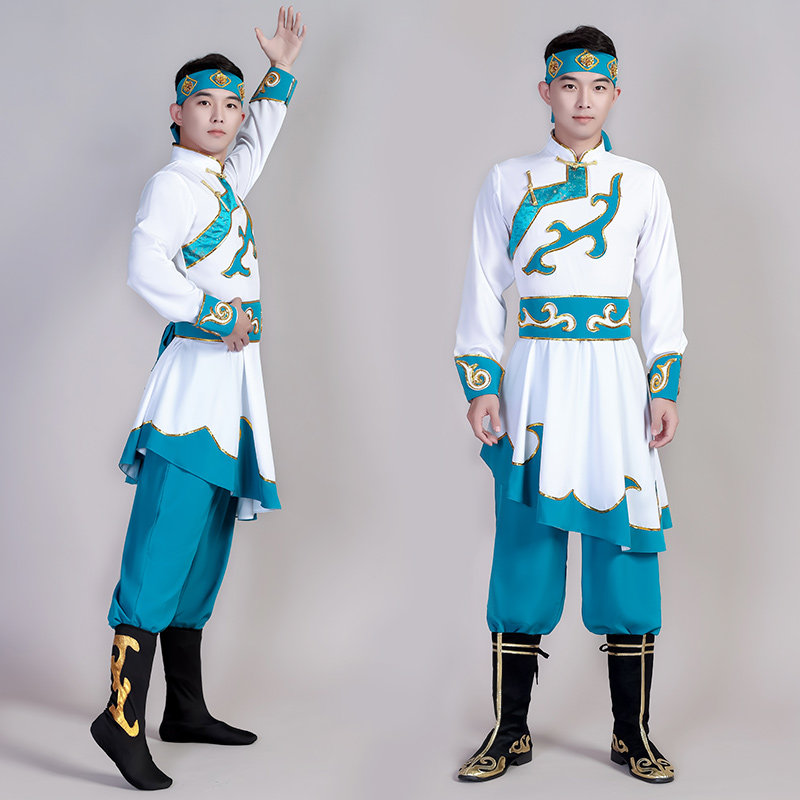 高档蒙古舞蹈服装男艺考图片