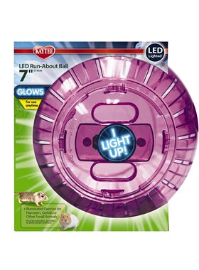 美国Kaytee 仓鼠运动跑球 带灯玩具球金丝熊跑步球 强身健体滚球