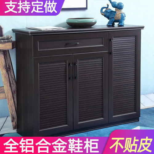 全铝合金鞋柜家用门口入户外定制免安装防水防晒大容量室外储物柜 - 封面