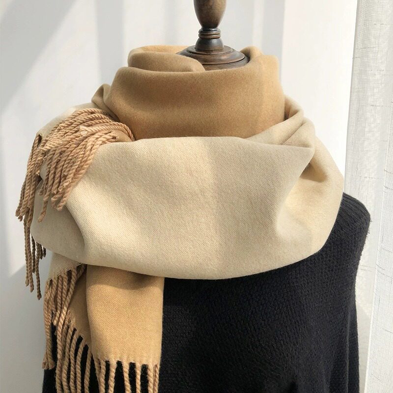 法国CinsKiss双面羊绒围巾