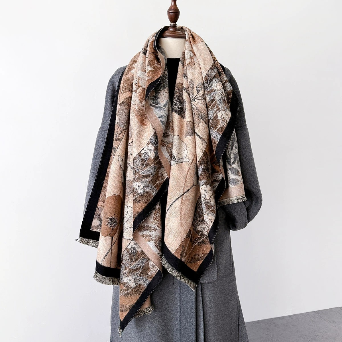 法国CinsKiss中国风羊绒围巾