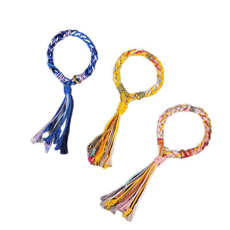 藏式流苏配饰手链手工diy材料包国风文玩民族风礼品新年手串吊饰