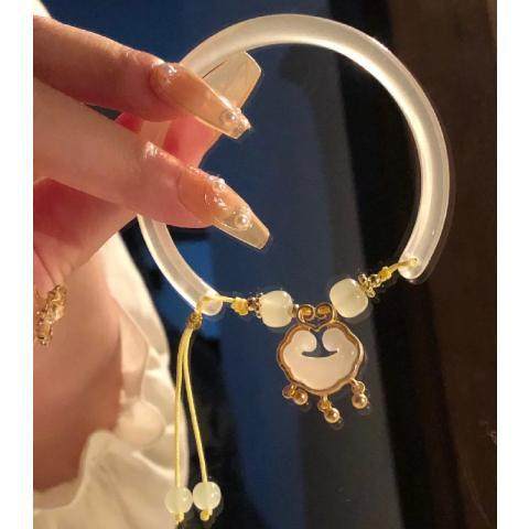 树脂半镯仿玉石半镯手链手绳半镯兔子配件手镯小配件手串配饰,饰品/流行首饰/时尚饰品新,银饰手镯,淘宝优惠券,粉丝福利购,淘宝优惠卷