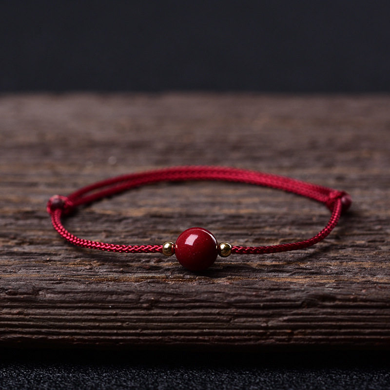 原矿紫金朱砂珠手链脚链手工绳情侣款手绳鸿运佛珠平安简约礼物,饰品/流行首饰/时尚饰品新,银饰手链,淘宝优惠券,粉丝福利购,淘宝优惠卷