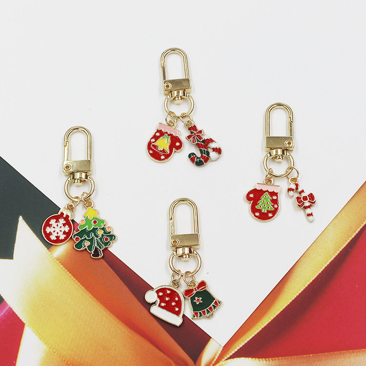 圣诞系列钥匙扣可爱圣诞树帽子铃铛雪花Airpods包包挂件合金配饰,五金/工具,工业管道及配件,淘宝优惠券,粉丝福利购,淘宝优惠卷