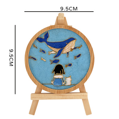 掐丝珐琅杯垫diy手工材料