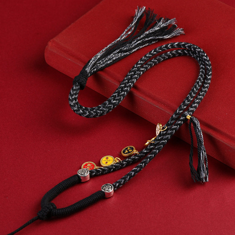 藏式棉绳手工编绳五路财神绳唐卡吊坠挂绳复古民族风佛牌项链绳,饰品/流行首饰/时尚饰品新,银饰项链,淘宝优惠券,粉丝福利购,淘宝优惠卷