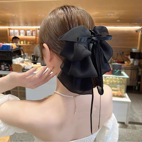 云朵蓬松泡泡纱抓夹超大