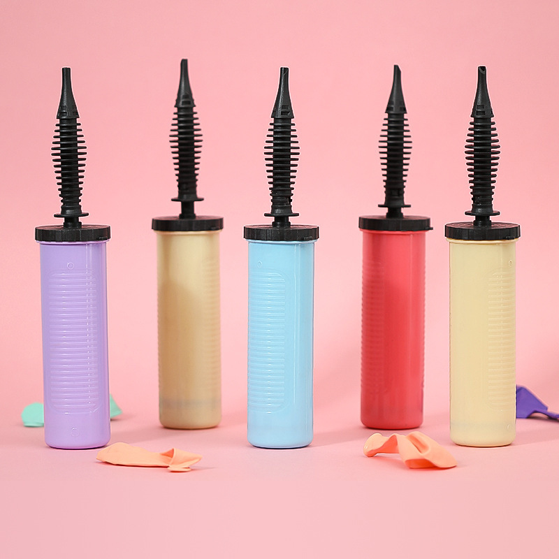 红色马卡龙打气筒手推气