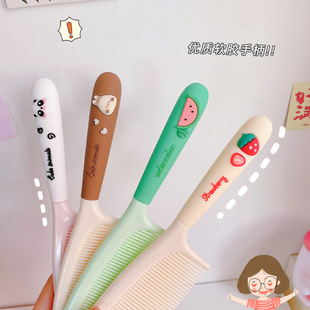 新款 美发梳可爱卡通顺发梳创意软胶直发梳儿童小女孩长发梳批 时尚