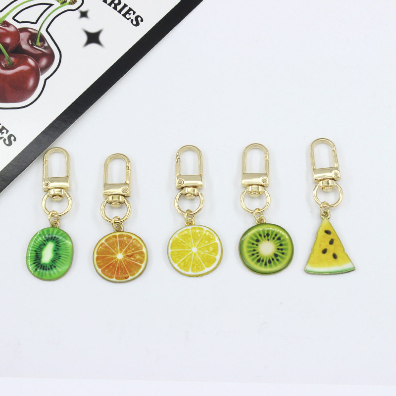 水果切片钥匙扣猕猴桃西瓜合金挂件草莓苹果橙子airpods包包挂饰,五金/工具,工业管道及配件,淘宝优惠券,粉丝福利购,淘宝优惠卷