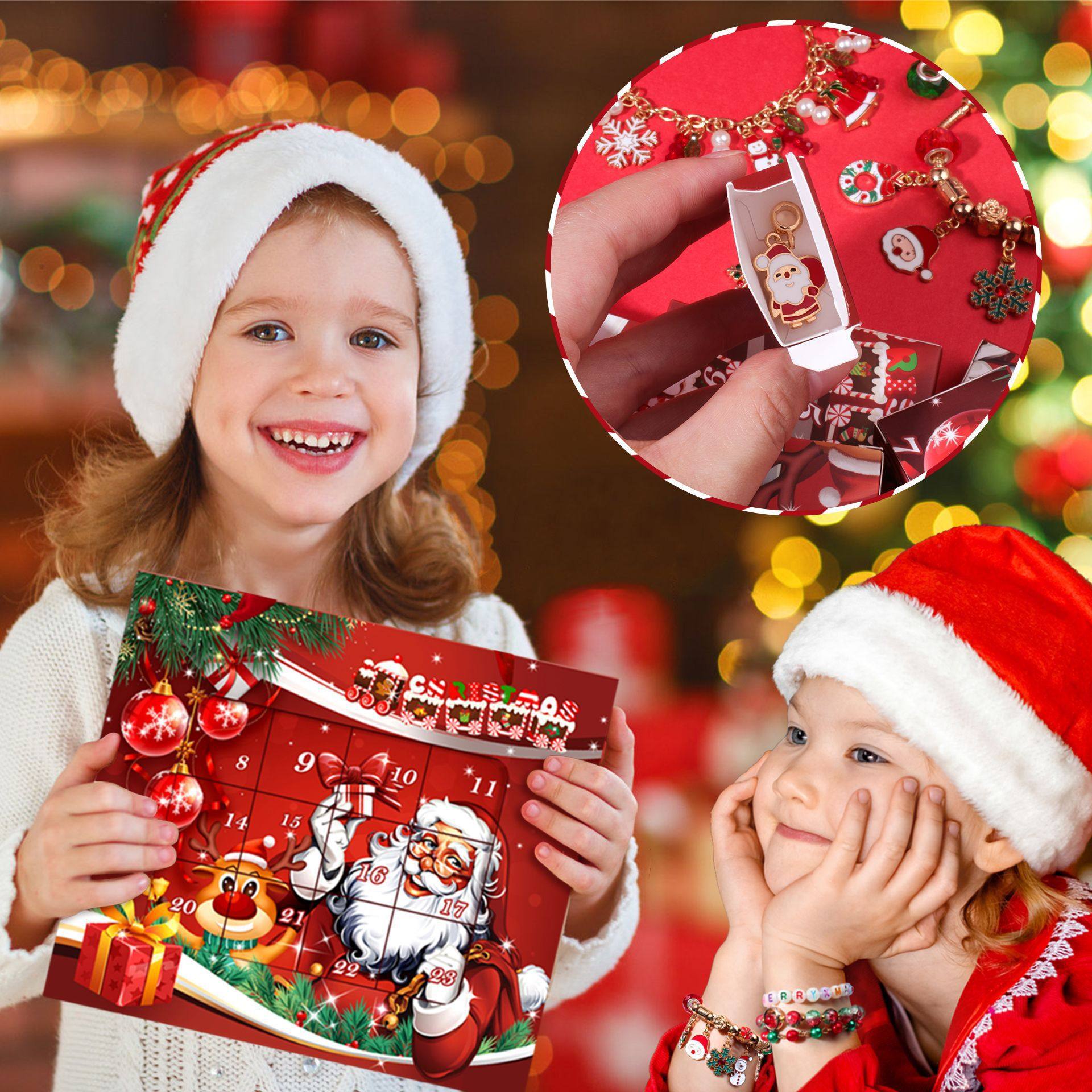 圣诞热销儿童手工diy串珠