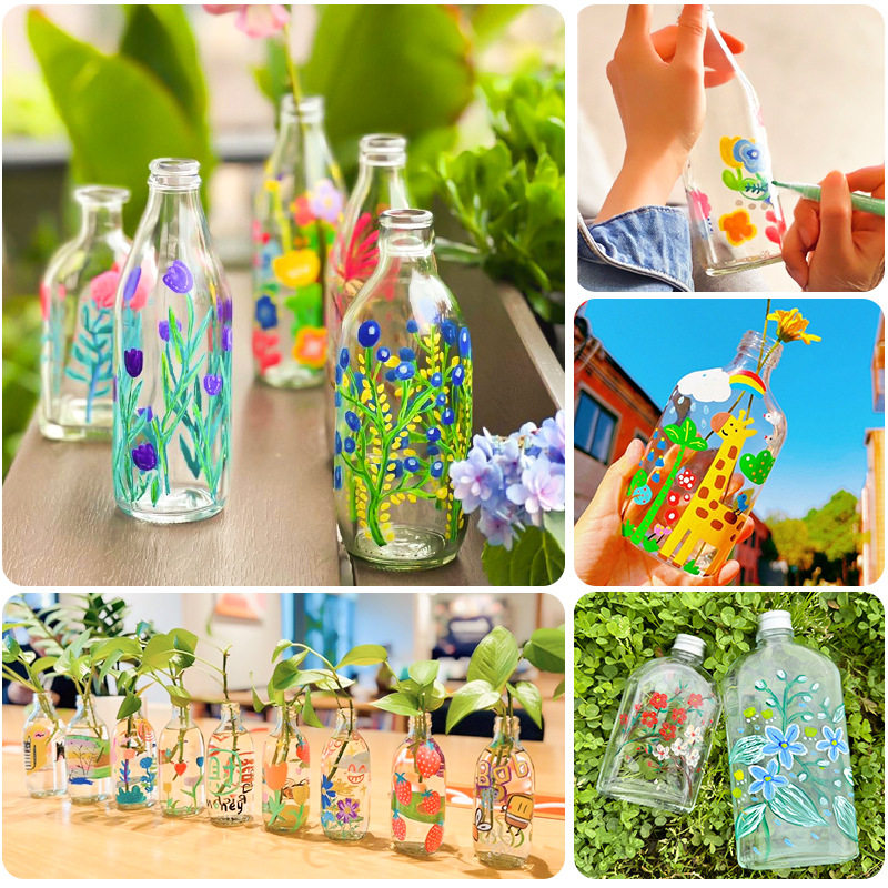DIY手绘玻璃瓶儿童手工空瓶子材料包彩绘涂鸦漂流瓶幸运星花瓶,节庆用品/礼品,天气瓶/风暴瓶,淘宝优惠券,粉丝福利购,淘宝优惠卷