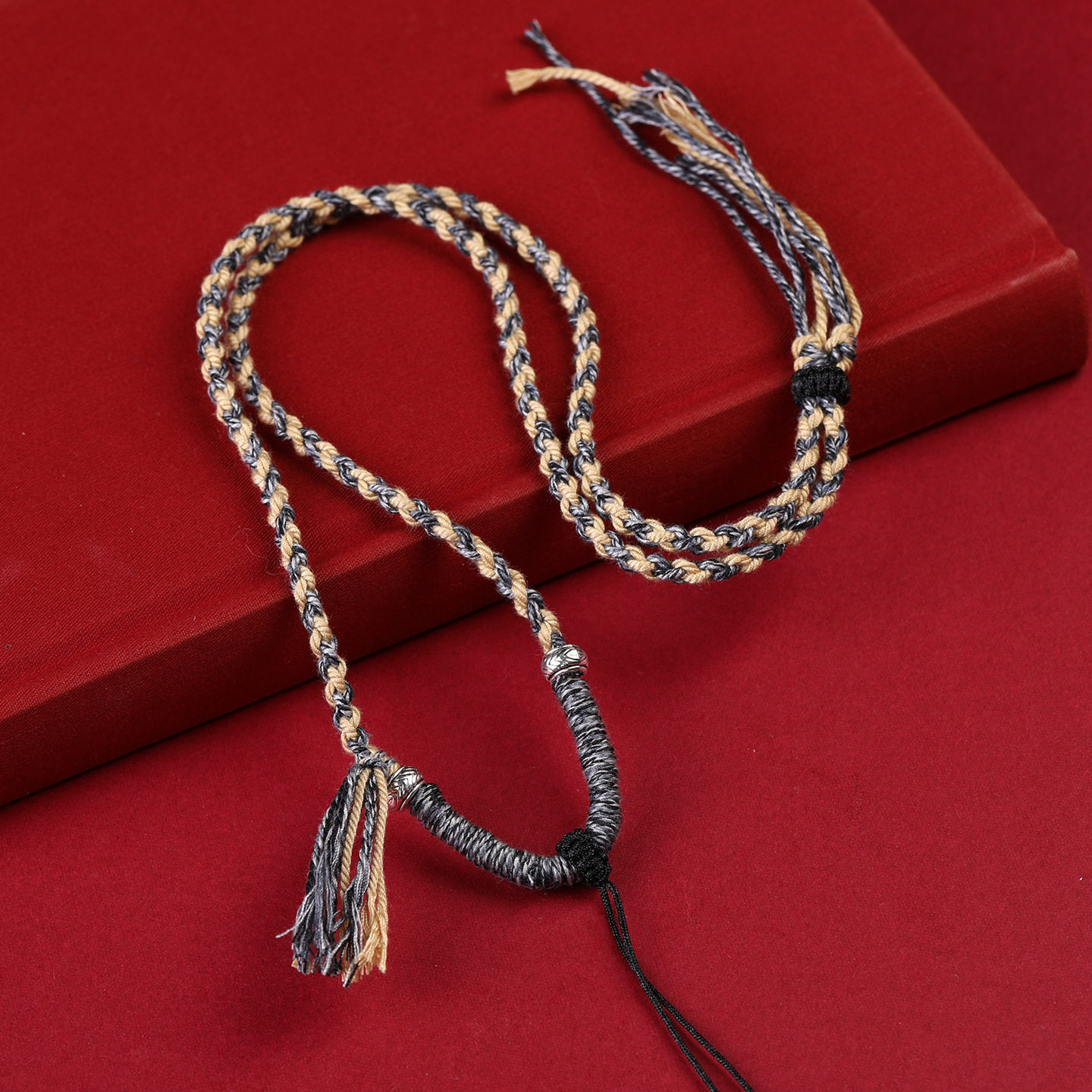 五路财神项链藏式手工编织棉鞋八股编织吊坠项链唐卡挂绳佛牌吊坠,饰品/流行首饰/时尚饰品新,银饰项链,淘宝优惠券,粉丝福利购,淘宝优惠卷