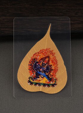 天然菩提叶唐卡财库手机