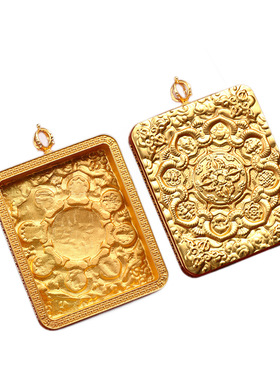 唐卡嘎乌盒祥云万字面复