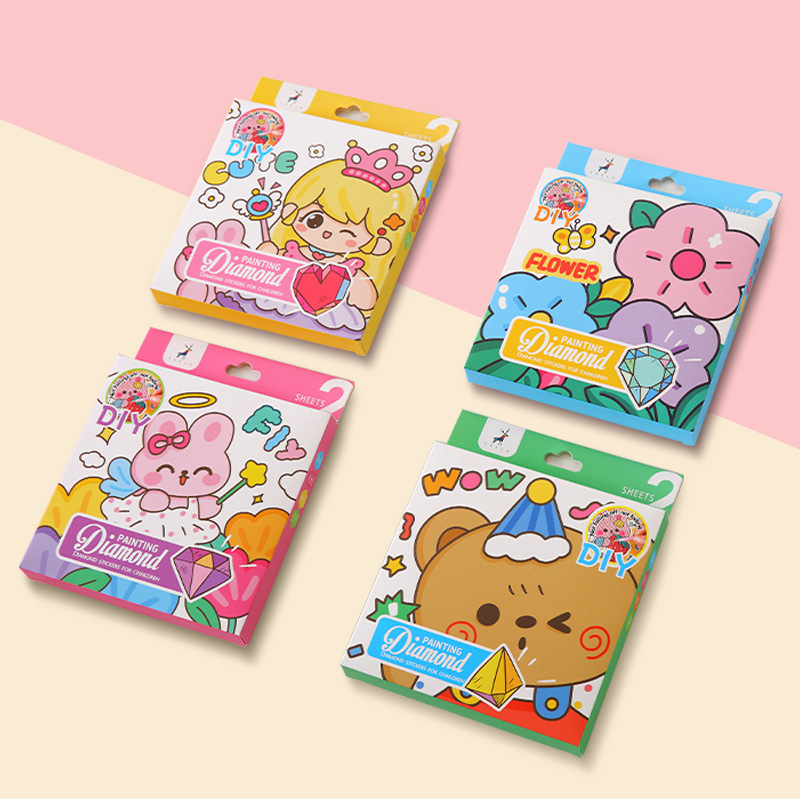 儿童diy钻石画套装卡通益