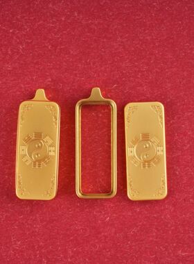 金色道家嘎呜盒1*3小卡吊