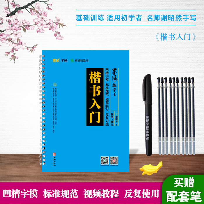 墨风练字王系列楷书入门名师凹槽练字帖谢昭然手写初高中小学生反复练字基础训练模版