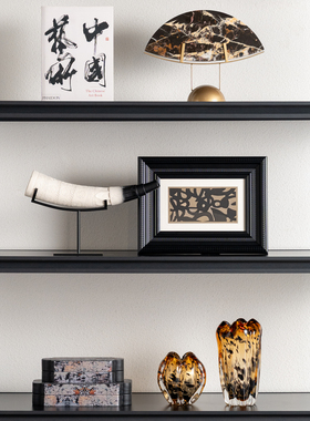 中古风轻奢现代简约装饰摆件套装客厅玄关台面工艺品收纳组合