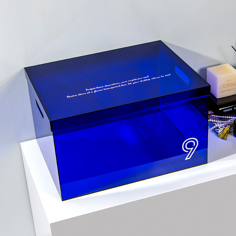 亚克力纯色透明收纳盒三色可选