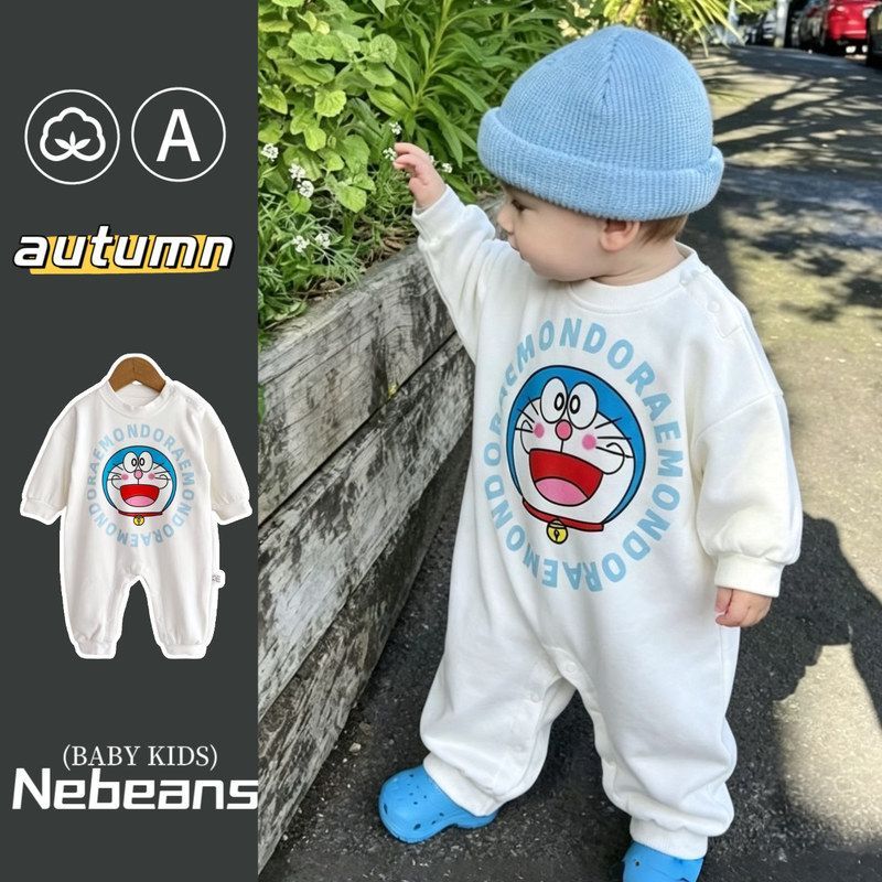 连身乐宾家多啦棉爬服外出服哈衣
