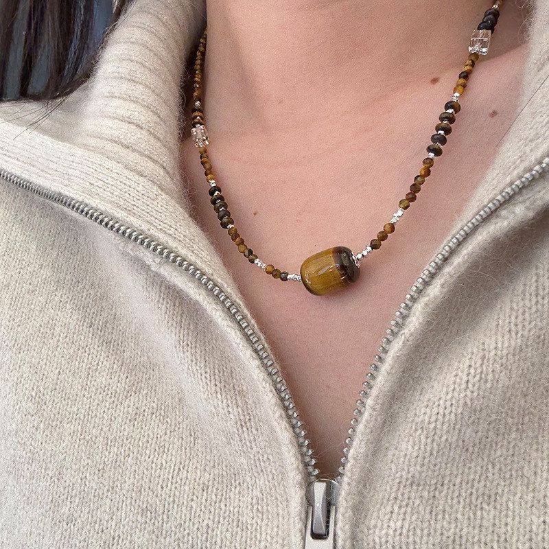 纯银银子简约设计百搭个性锁骨