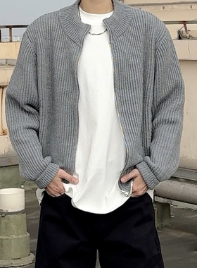 cleanfit短款拉链开衫44537 秋冬韩系毛衣松弛感潮男CCD自由商店
