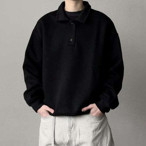 CCD简单系列420g基础款POLO卫衣