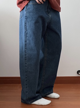 宽松直筒基础牛仔裤52423 日系少年春夏百搭梦中情裤CCD自由商店