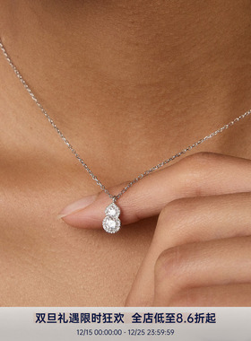 PAUSA ANN s925 2025秋冬原创手工肌理镶钻mini葫芦简约通勤项链