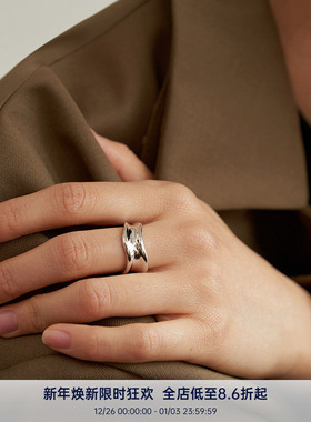 丝开口情侣戒指女时尚insins潮