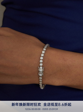 PAUSA ANN s925 3mm10分泡泡钻高火彩简约气质网球手链