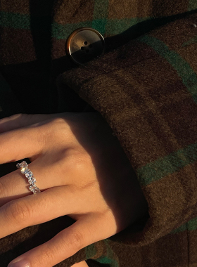 PAUSAANN原创锆石戒指女