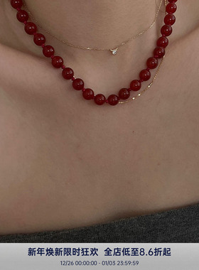 PAUSAANN红玛瑙s925项链