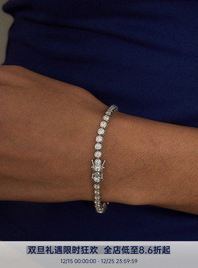 PAUSA ANN s925 3mm10分泡泡钻高火彩简约气质网球手链