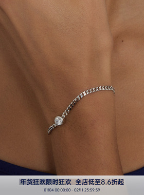 PAUSA ANN s925 古巴链泡泡圆钻中性高级感手链