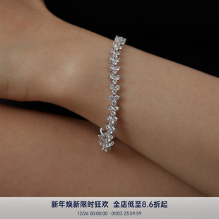 briony满钻火彩高碳钻轻奢都市时髦手链 s925 PAUSA ANN