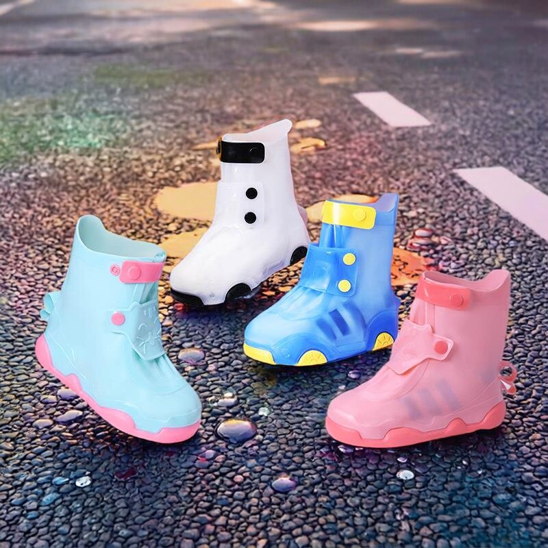 儿童雨鞋套防水可爱高筒