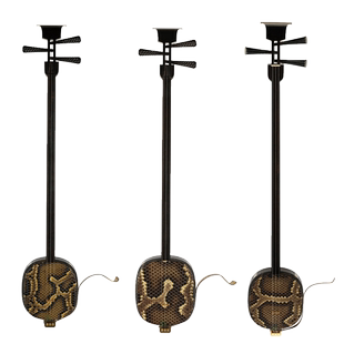 宋广宁三弦老红木大三弦黑檀指板楠木担子珍藏型独奏型正品授权