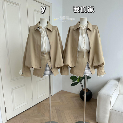 夹克外套套装裙上衣不规则半身裙