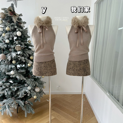 吊带背心女秋冬针织上衣