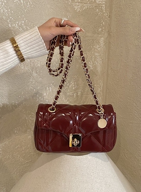 日本进口南风Chio2nd 浪漫序曲小方包包女式2026新款菱格链条包单