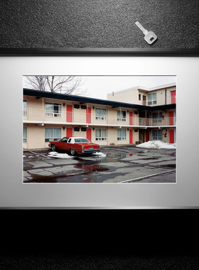 摄影作品装饰画 玛格南摄影师Alec Soth的名作 客厅房间挂画